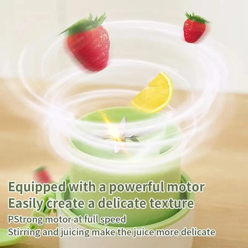 Portable Mini Electric Blender – 6 Blades, 1200mAh Rechargeable Juice Maker &amp; Smoothie Mixer - FastZen