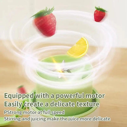 Portable Mini Electric Blender – 6 Blades, 1200mAh Rechargeable Juice Maker &amp; Smoothie Mixer - FastZen