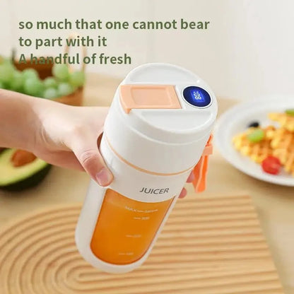 Portable Mini Electric Blender – 6 Blades, 1200mAh Rechargeable Juice Maker &amp; Smoothie Mixer - FastZen