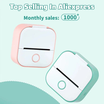 Portable Mini Thermal Printer Wirelessly – Imprimante Bluetooth Portable Sans Encre - FastZen
