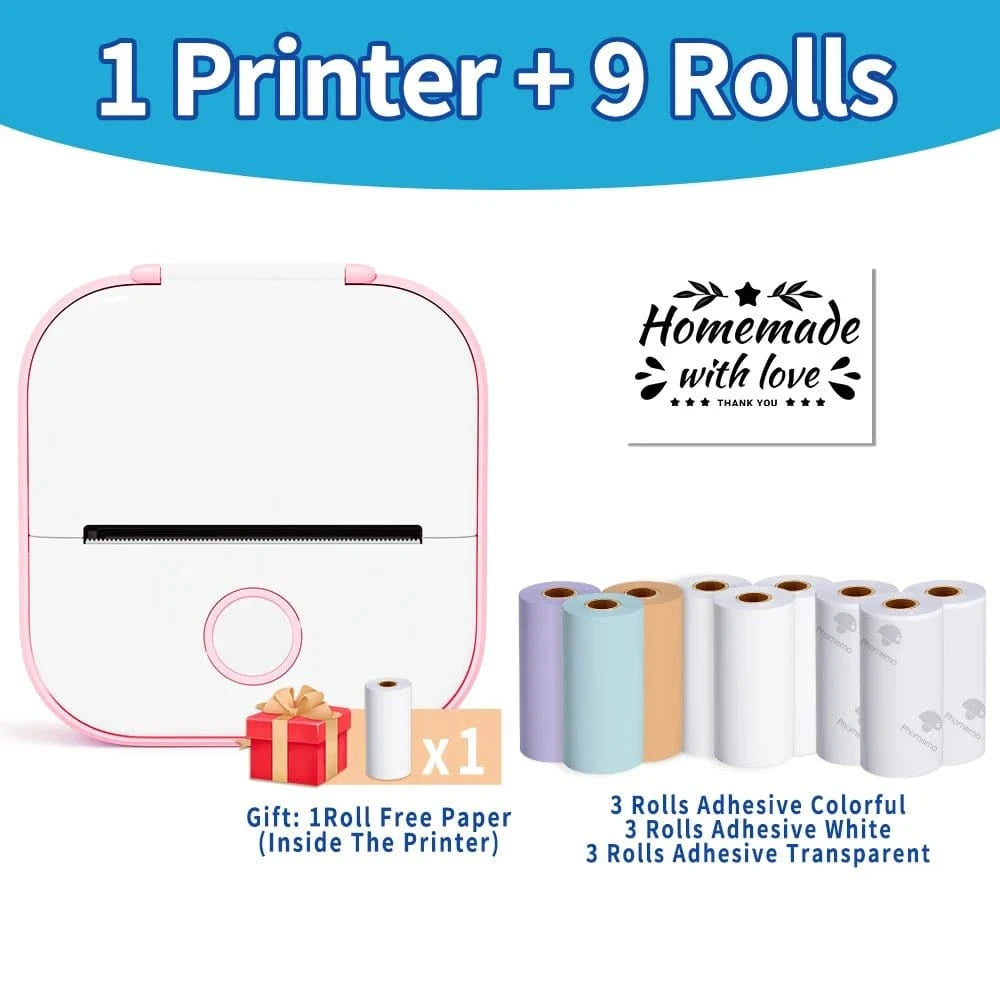 Portable Mini Thermal Printer Wirelessly – Imprimante Bluetooth Portable Sans Encre - FastZen