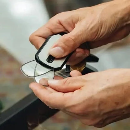 Portable Nose Clip Reading Glasses +1.0 to +3.0 with Keychain - FastZen