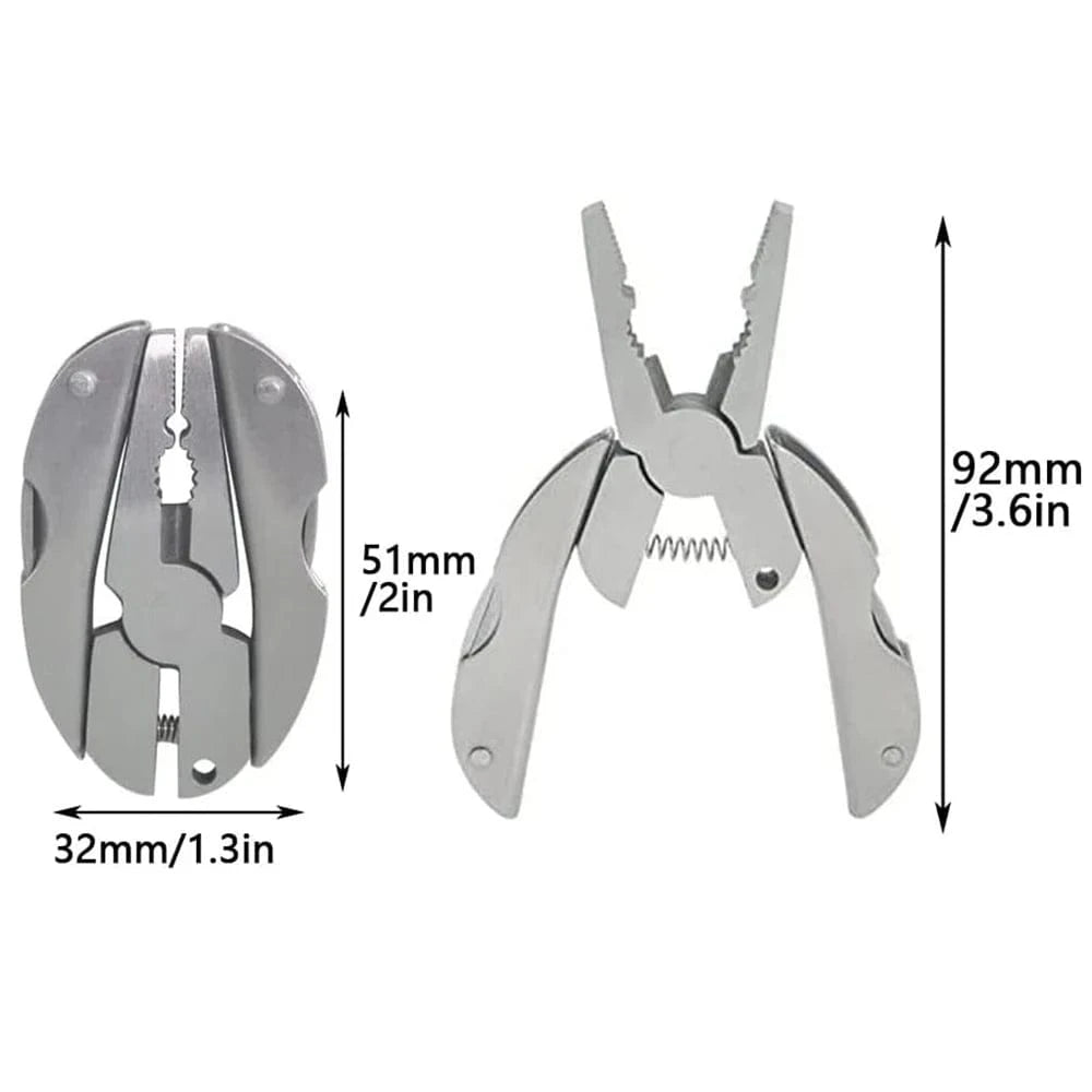 Portable Stainless Steel Multi - Tool – Pliers, Knife, Screwdriver & Keychain - FastZen
