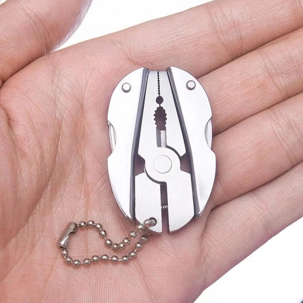 Portable Stainless Steel Multi - Tool – Pliers, Knife, Screwdriver & Keychain - FastZen