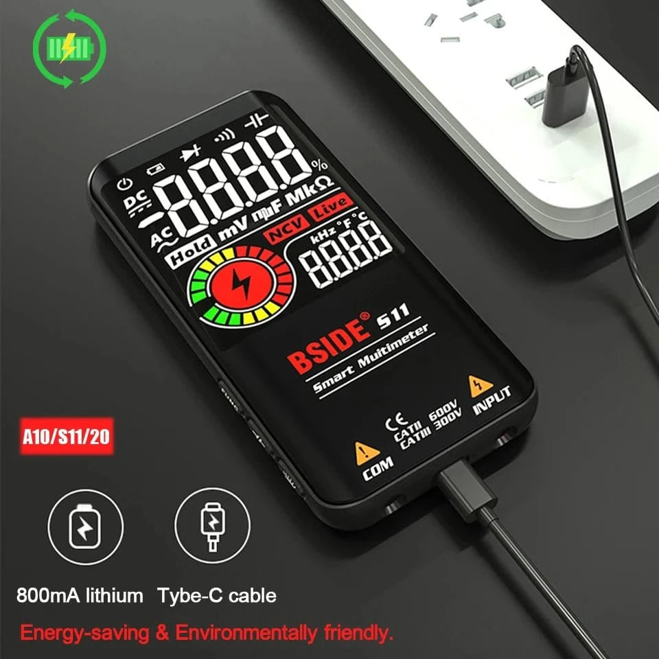 Professional Digital Multimeter – Smart 9999 Counts EMF Multitester - FastZen