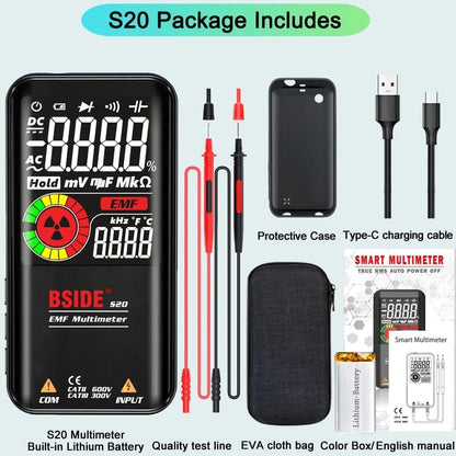 Professional Digital Multimeter – Smart 9999 Counts EMF Multitester - FastZen