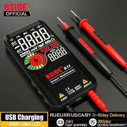 Professional Digital Multimeter – Smart 9999 Counts EMF Multitester - FastZen