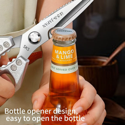 Sharp & Durable Stainless Steel Chicken Bone Scissors – Multi - Purpose Kitchen Shears - FastZen