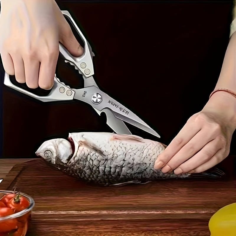 Sharp & Durable Stainless Steel Chicken Bone Scissors – Multi - Purpose Kitchen Shears - FastZen
