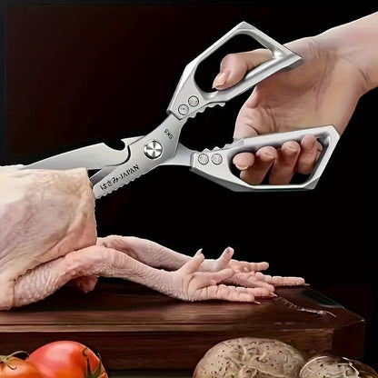 Sharp & Durable Stainless Steel Chicken Bone Scissors – Multi - Purpose Kitchen Shears - FastZen