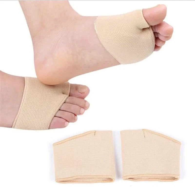 Silicone Metatarsal Sleeve Pads – Half Toe Forefoot Gel Cushions - FastZen