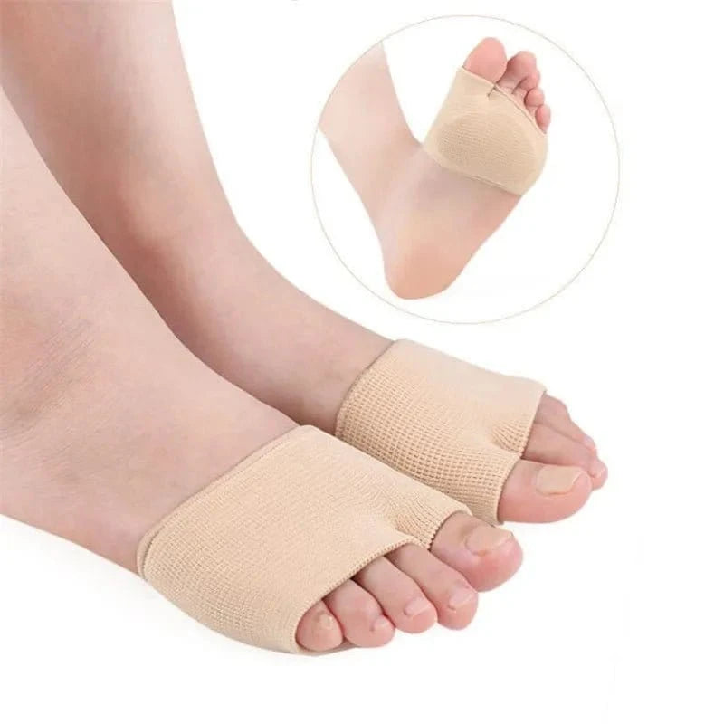 Silicone Metatarsal Sleeve Pads – Half Toe Forefoot Gel Cushions - FastZen