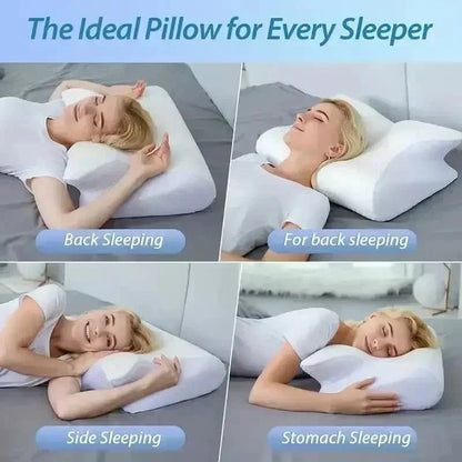 Sleep Memory Neck Pillow – Butterfly - Shaped Slow Rebound Memory Foam, Cervical Support & Orthopedic Comfort - FastZen