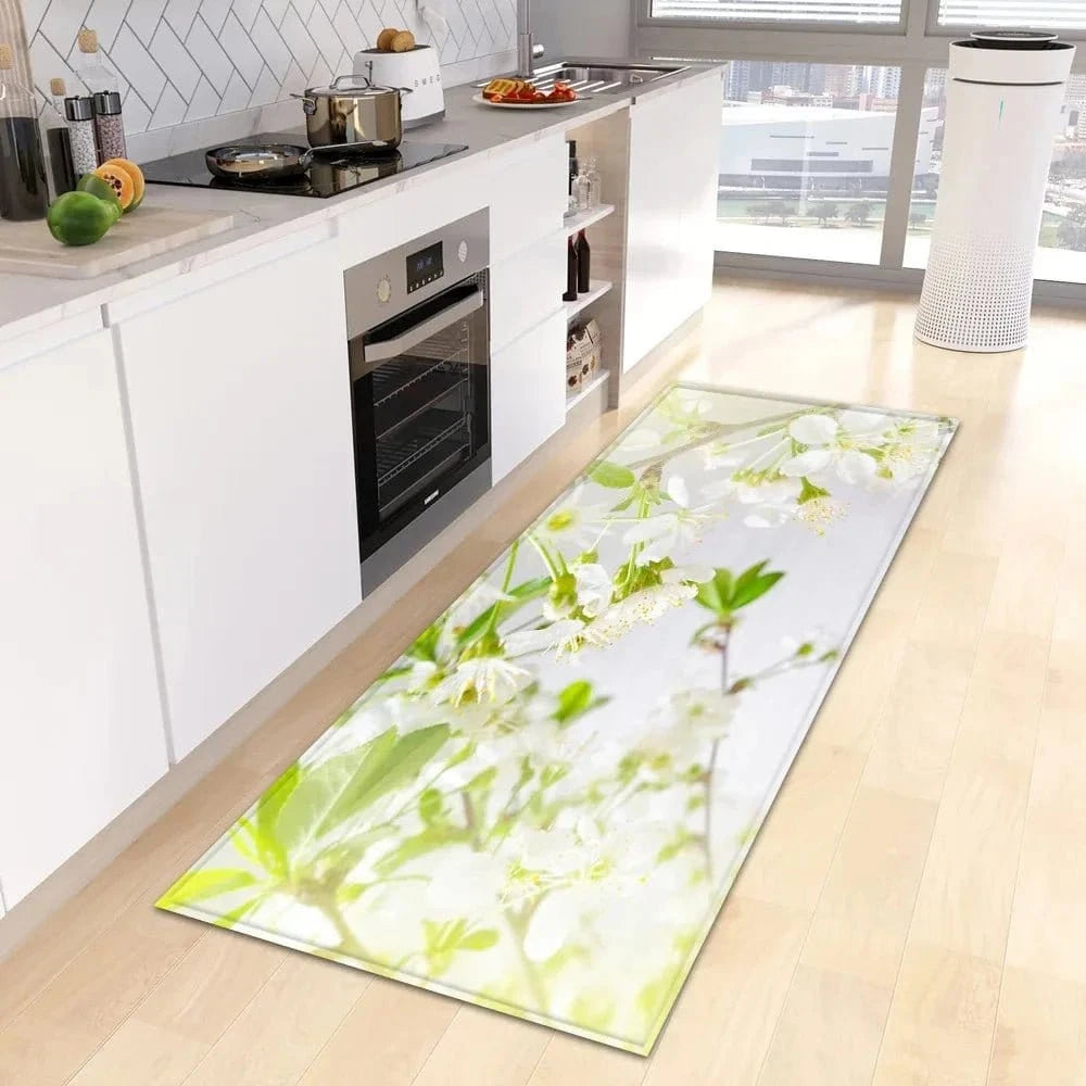 Small Fresh Flower Pattern Floor Mat – Home & Kitchen Door Mat - FastZen