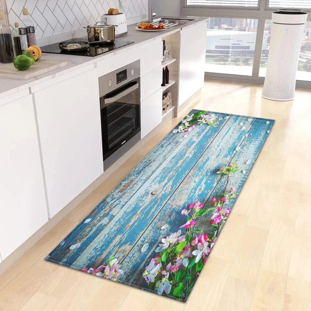 Small Fresh Flower Pattern Floor Mat – Home & Kitchen Door Mat - FastZen