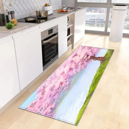 Small Fresh Flower Pattern Floor Mat – Home & Kitchen Door Mat - FastZen