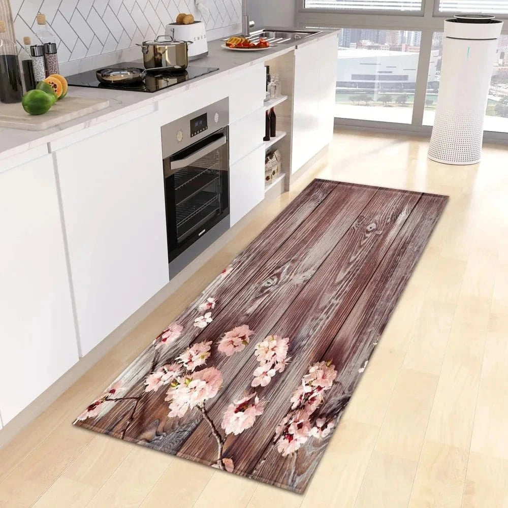 Small Fresh Flower Pattern Floor Mat – Home & Kitchen Door Mat - FastZen