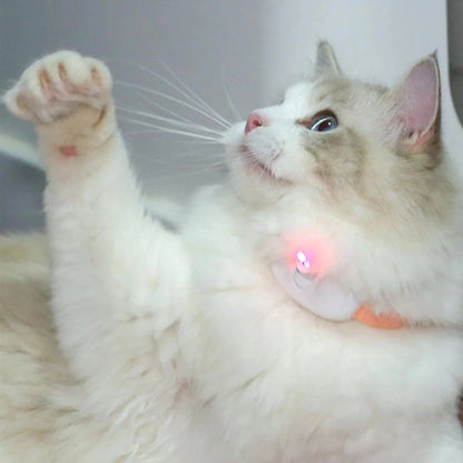 Smart Laser Cat Teaser Collar – USB Rechargeable Interactive Toy with Automatic Laser Pointer for Kitten Play &amp; Training - FastZen