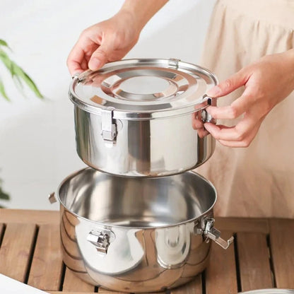 Stainless Steel Lunch Box 1600–3000ML – Leak - Proof Bento Box, Microwave Safe Food Containe - FastZen