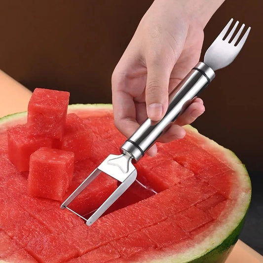 Stainless Steel Windmill Watermelon Cutter – Fruit Slicer & Salad Digger Kitchen Gadget - FastZen