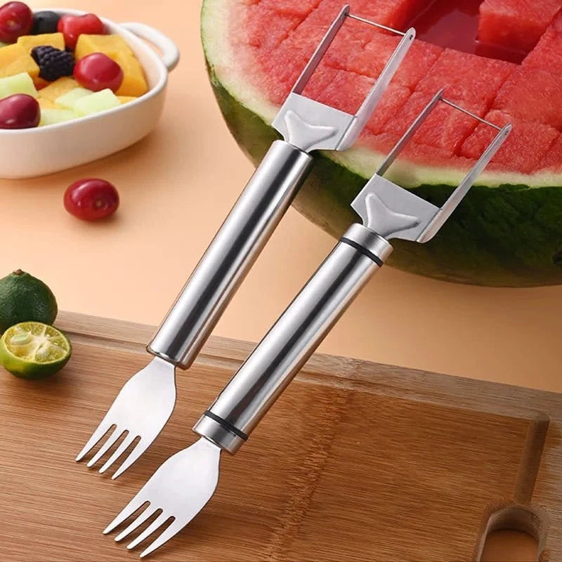 Stainless Steel Windmill Watermelon Cutter – Fruit Slicer & Salad Digger Kitchen Gadget - FastZen