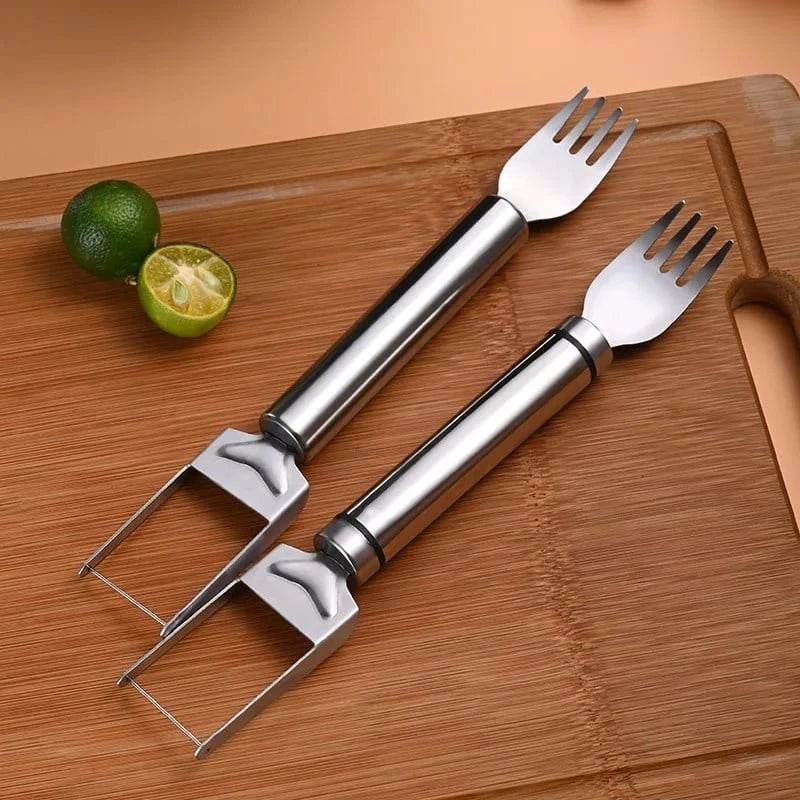 Stainless Steel Windmill Watermelon Cutter – Fruit Slicer & Salad Digger Kitchen Gadget - FastZen