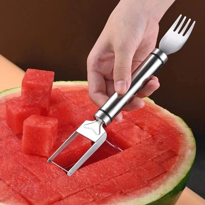 Stainless Steel Windmill Watermelon Cutter – Fruit Slicer & Salad Digger Kitchen Gadget - FastZen