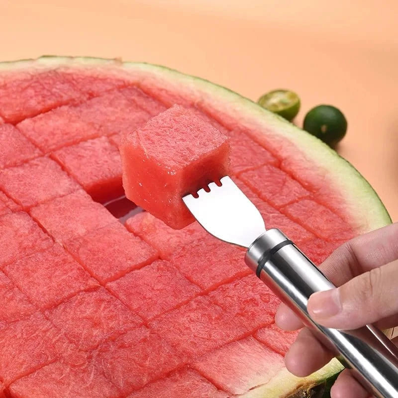 Stainless Steel Windmill Watermelon Cutter – Fruit Slicer & Salad Digger Kitchen Gadget - FastZen