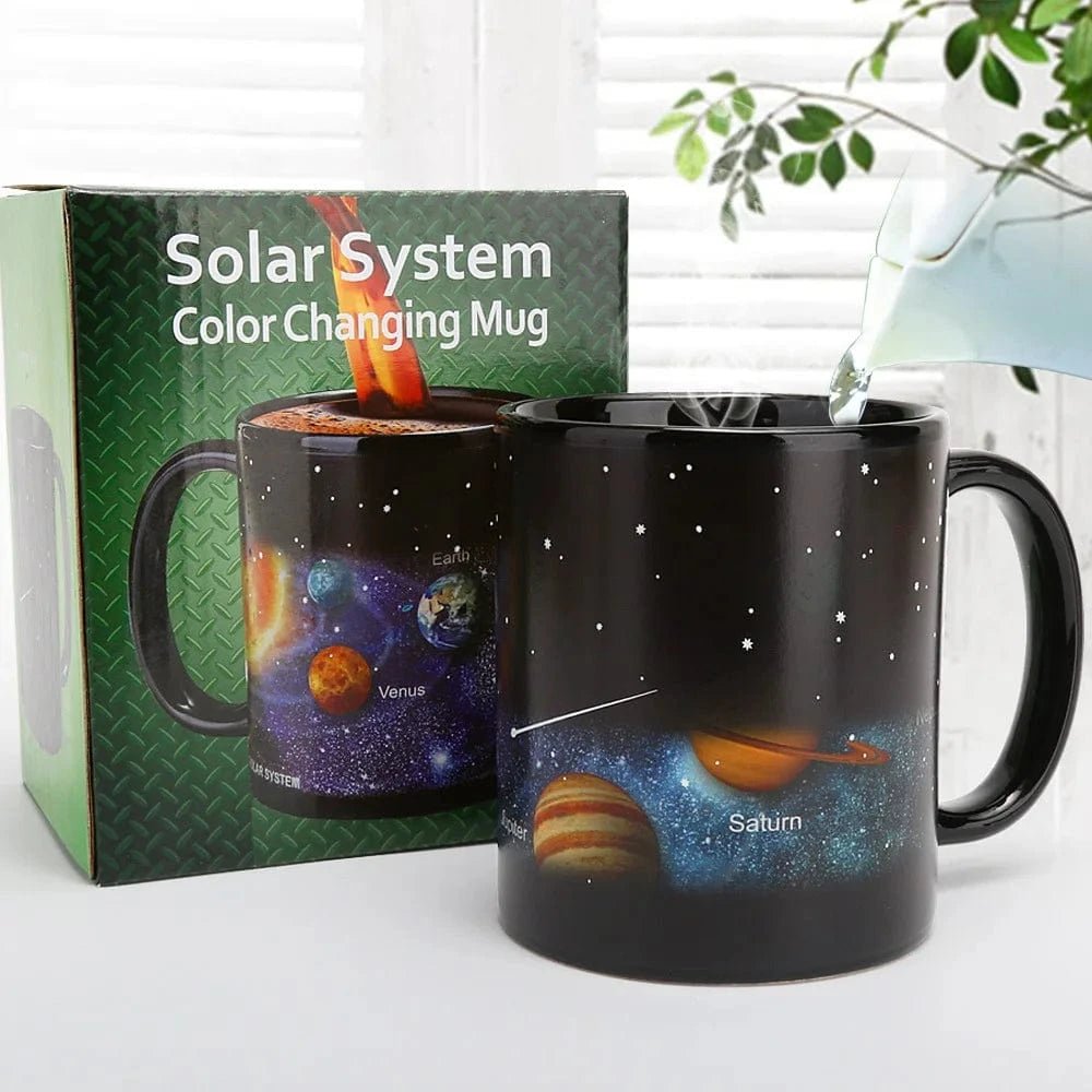 Starry Sky Solar System Color - Changing Ceramic Mug – Temperature Sensitive Coffee Cup - FastZen