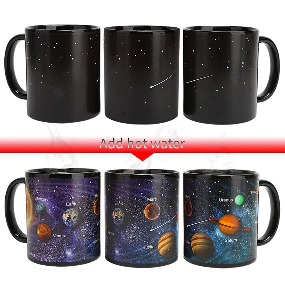 Starry Sky Solar System Color - Changing Ceramic Mug – Temperature Sensitive Coffee Cup - FastZen