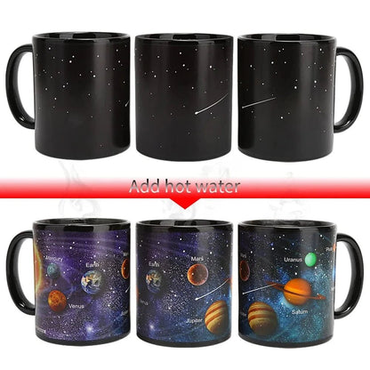 Starry Sky Solar System Color - Changing Ceramic Mug – Temperature Sensitive Coffee Cup - FastZen