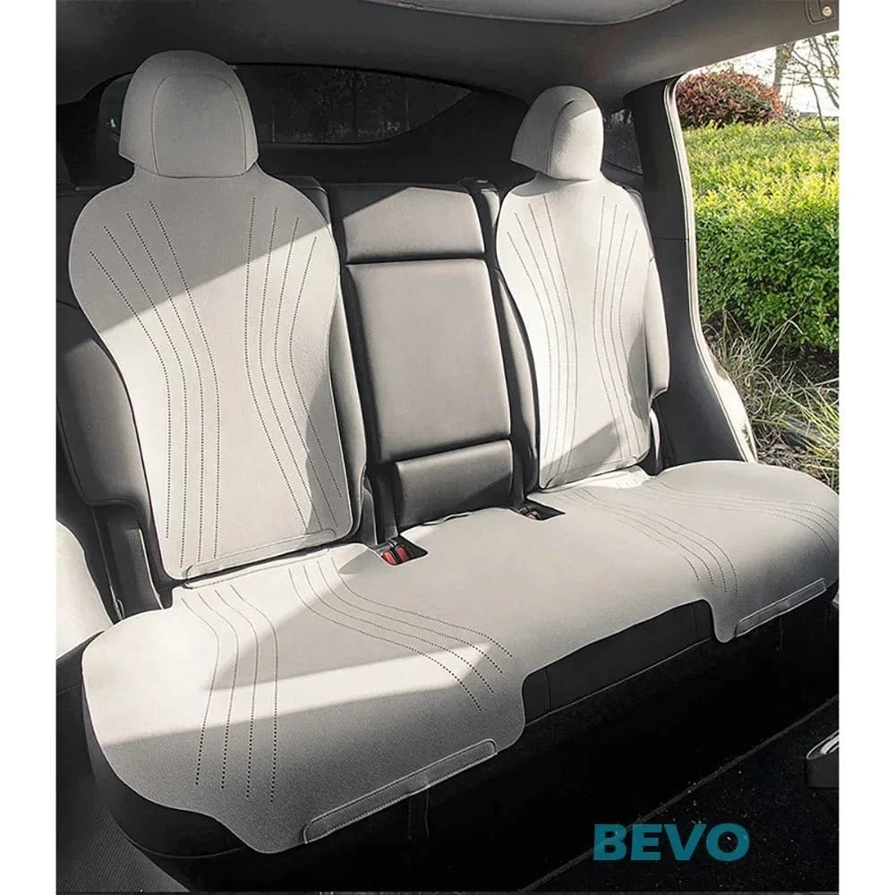 Suede Leather Seat Cover for Tesla 2025 Model Y Juniper & Model 3 Highland – All - Weather Protection Cushion Pad - FastZen