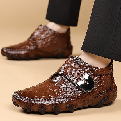 Top - Grain Leather Men's Ankle Boots – 2025 Autumn Collection, Genuine Leather Upper, Casual & Business Style - FastZen