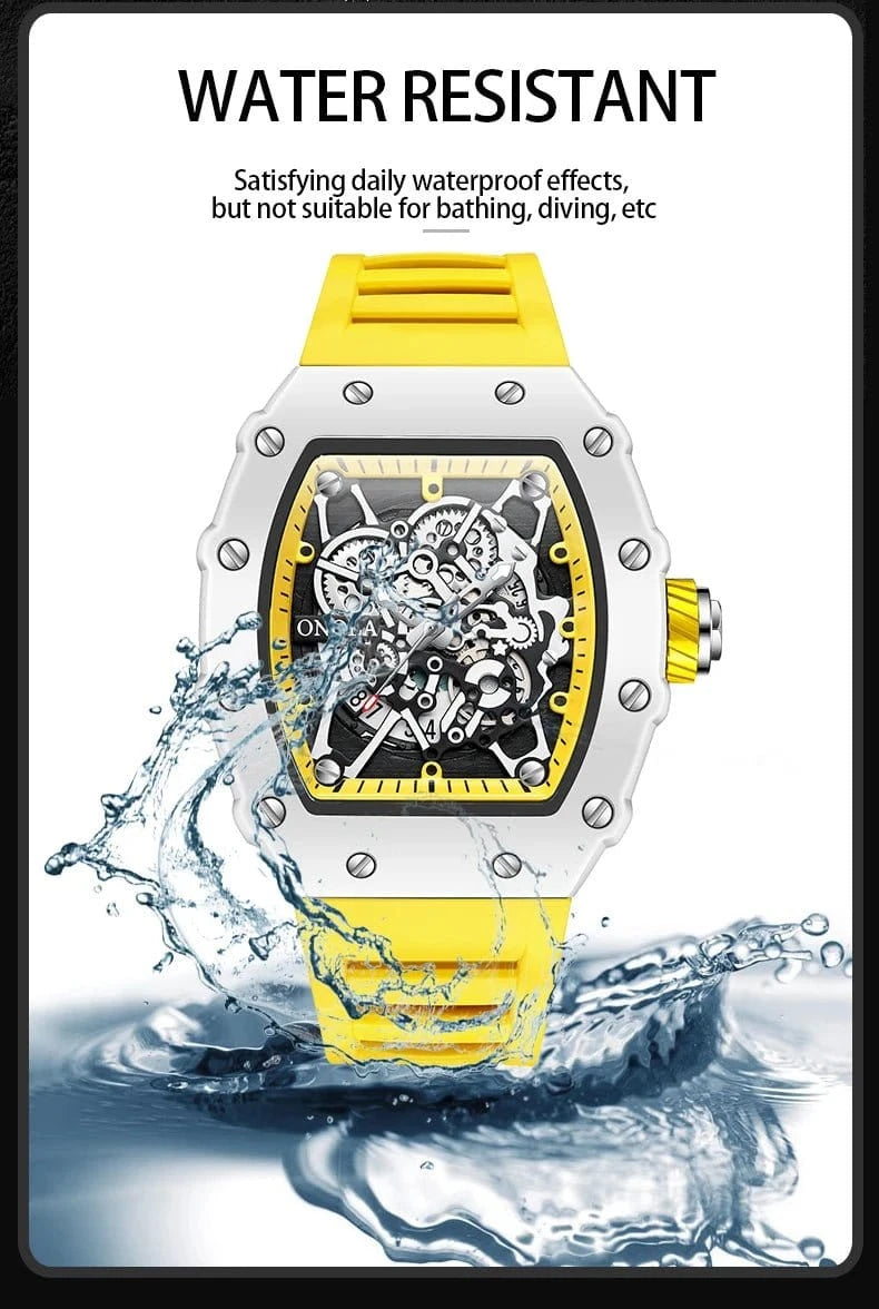 TOP Hot Selling Men Watch Fashion Brand ONOLA Quartz Silicone Tape Watches men Clock - FastZen