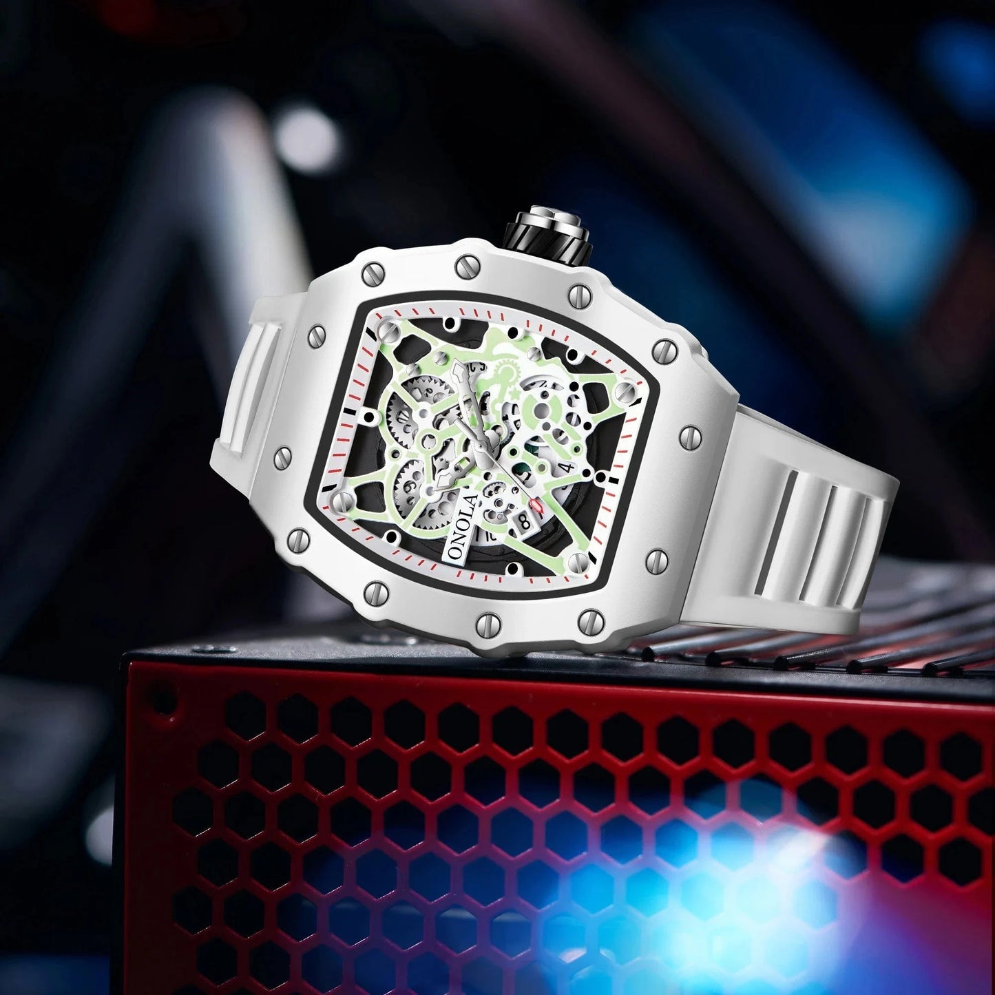 TOP Hot Selling Men Watch Fashion Brand ONOLA Quartz Silicone Tape Watches men Clock - FastZen