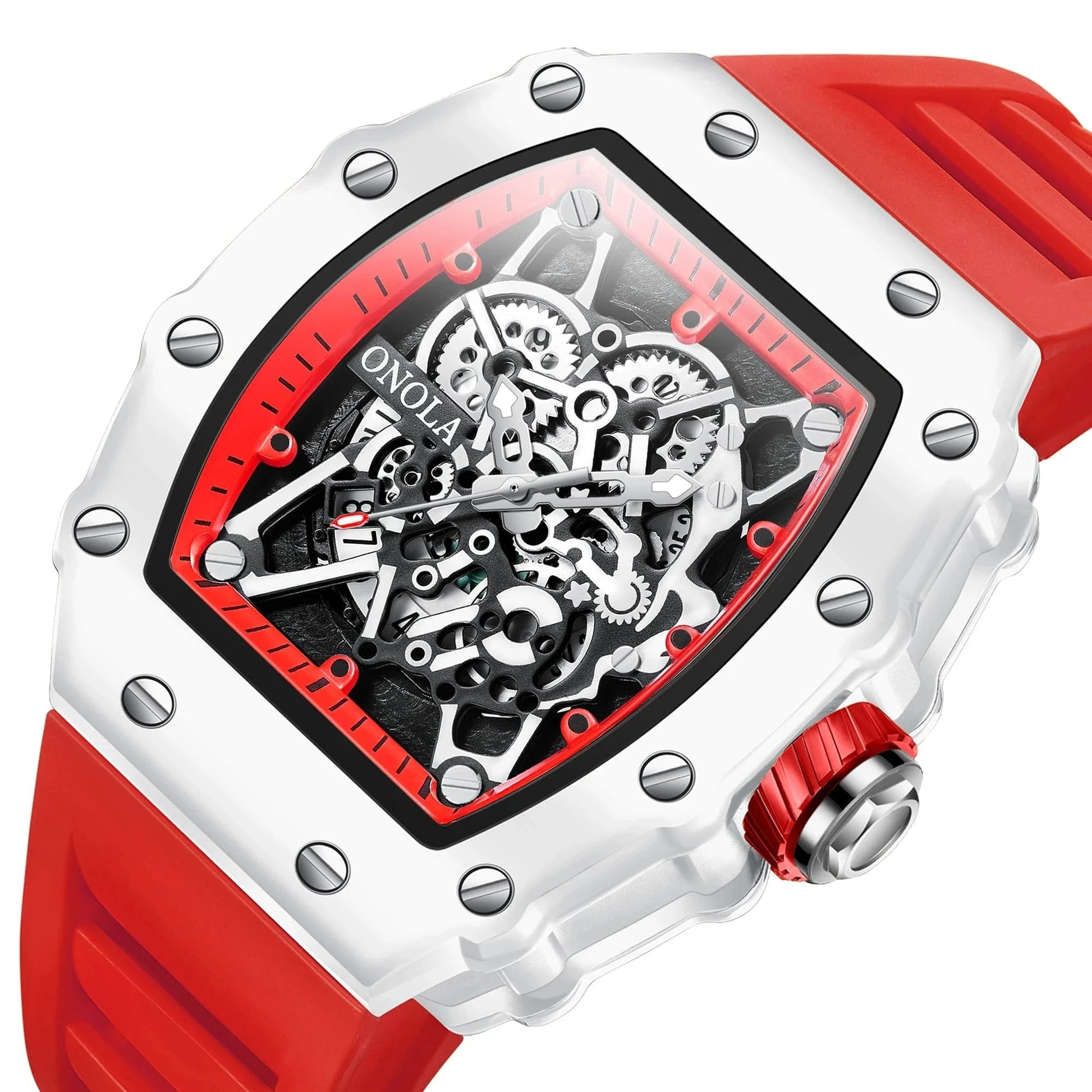TOP Hot Selling Men Watch Fashion Brand ONOLA Quartz Silicone Tape Watches men Clock - FastZen