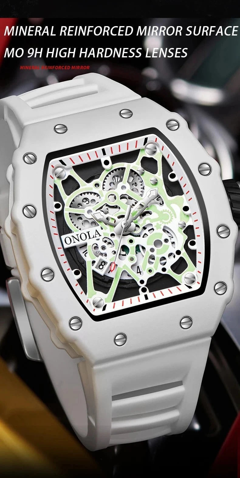 TOP Hot Selling Men Watch Fashion Brand ONOLA Quartz Silicone Tape Watches men Clock - FastZen