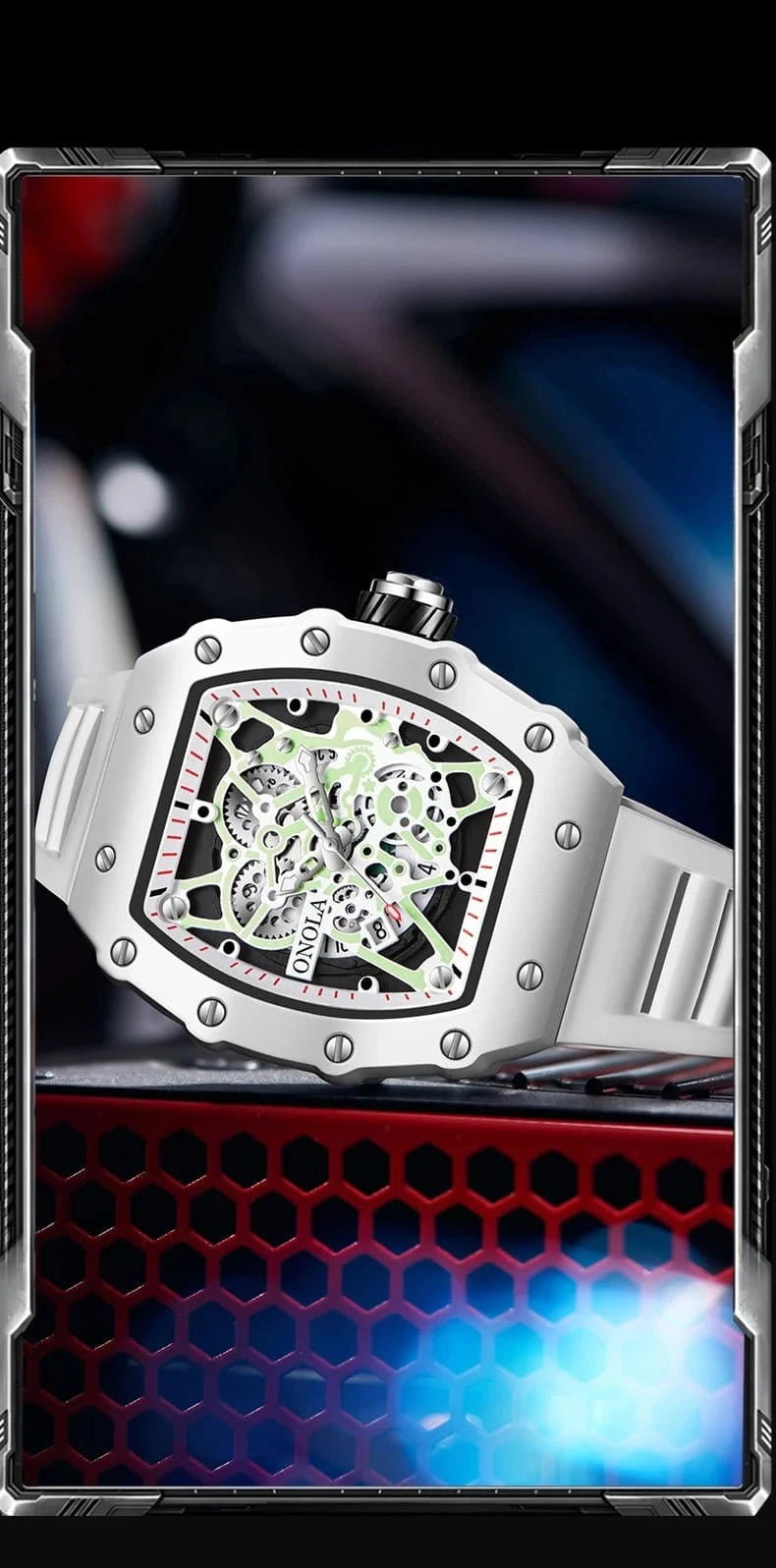 TOP Hot Selling Men Watch Fashion Brand ONOLA Quartz Silicone Tape Watches men Clock - FastZen