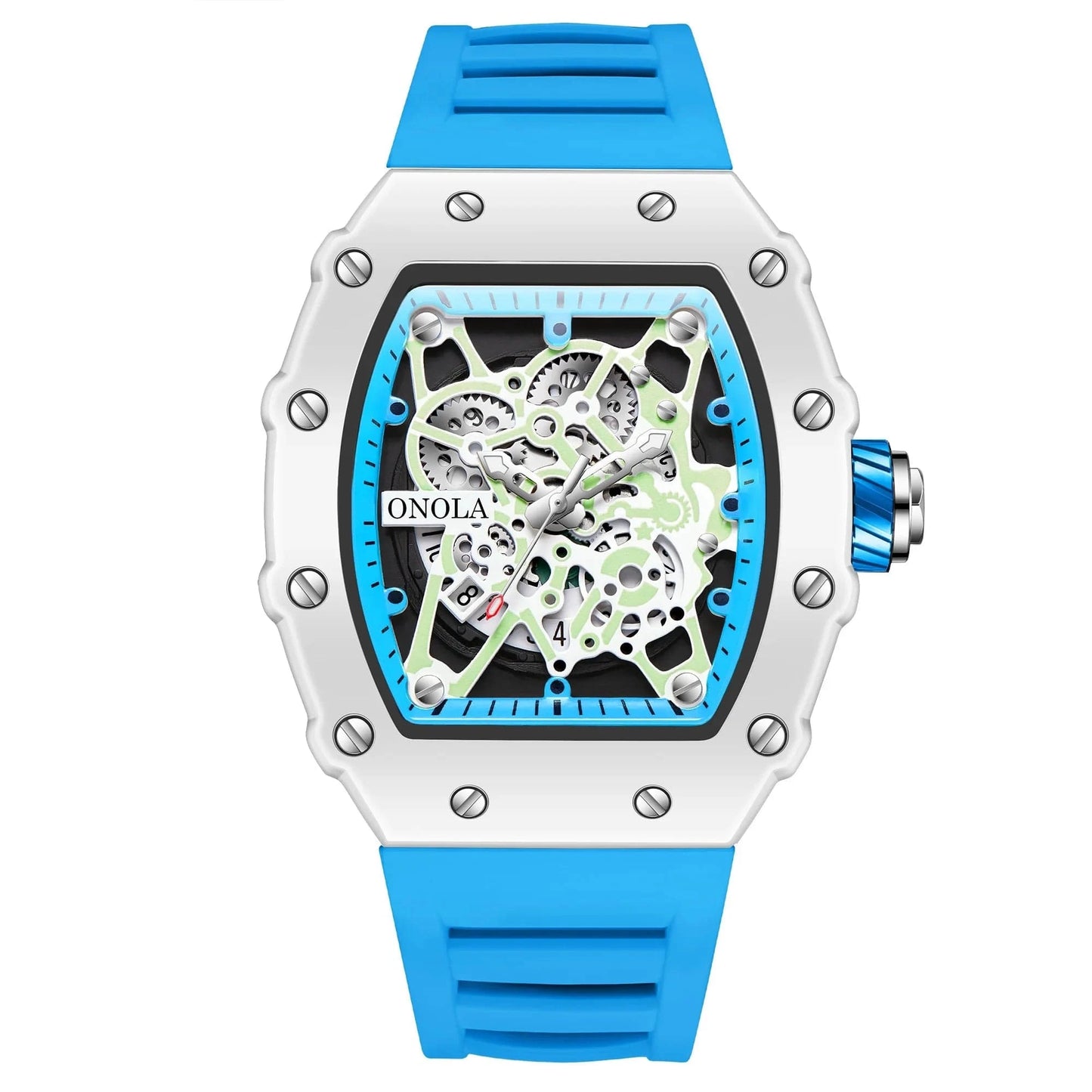 TOP Hot Selling Men Watch Fashion Brand ONOLA Quartz Silicone Tape Watches men Clock - FastZen