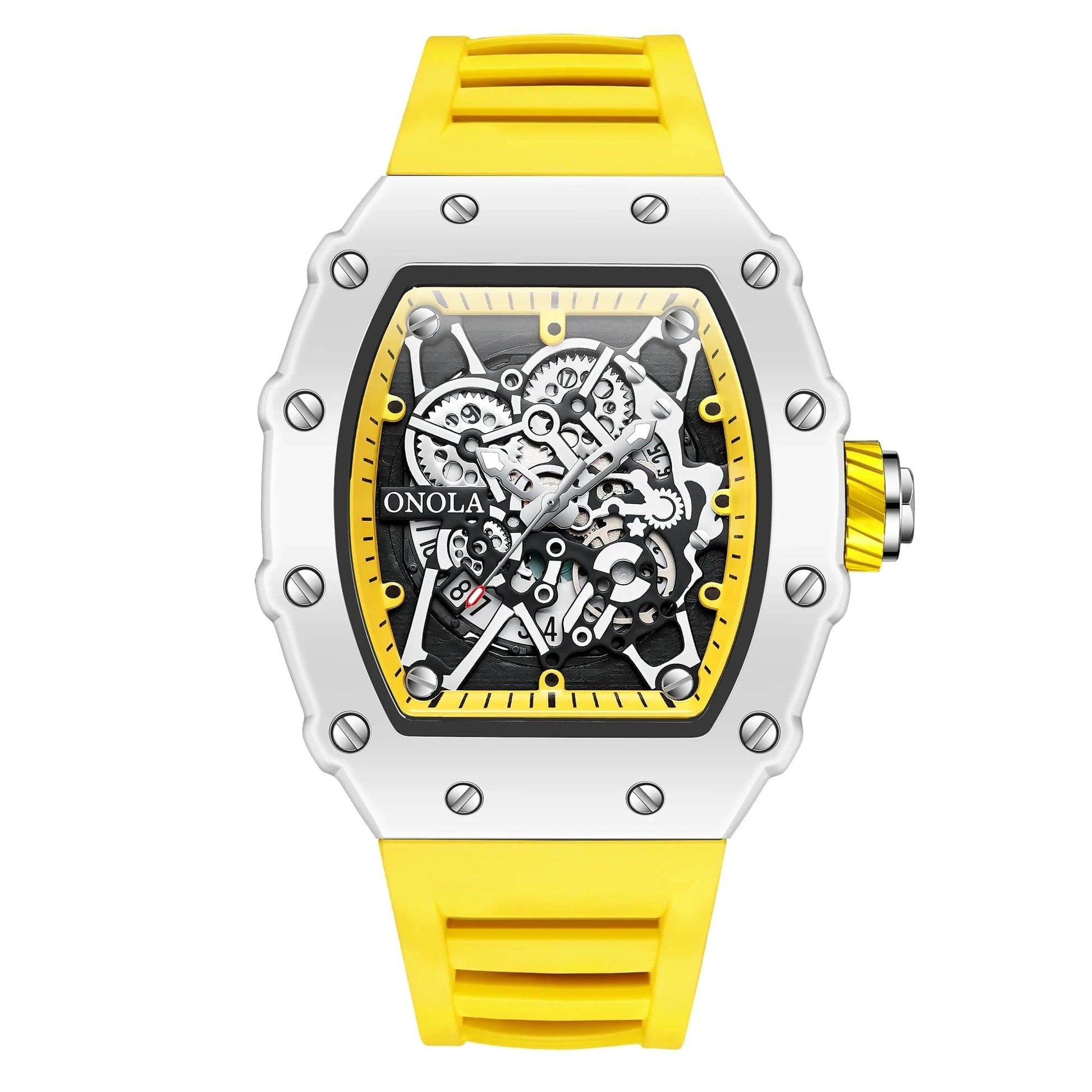 TOP Hot Selling Men Watch Fashion Brand ONOLA Quartz Silicone Tape Watches men Clock - FastZen