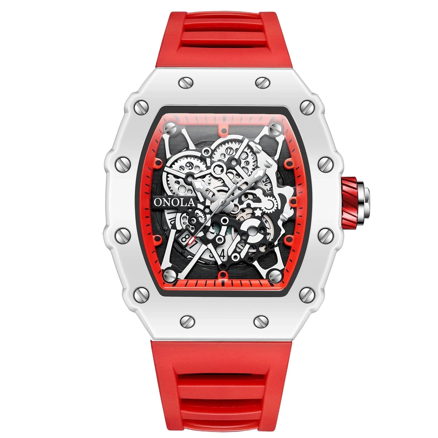 TOP Hot Selling Men Watch Fashion Brand ONOLA Quartz Silicone Tape Watches men Clock - FastZen
