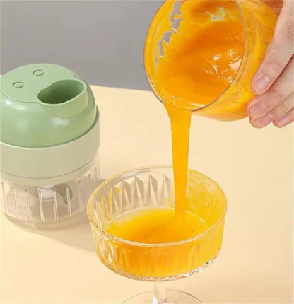 Wireless Electric Food Processor – Handheld Vegetable Cutter, Fruit Slicer, Garlic Mincer & Kitchen Stirrer - FastZen