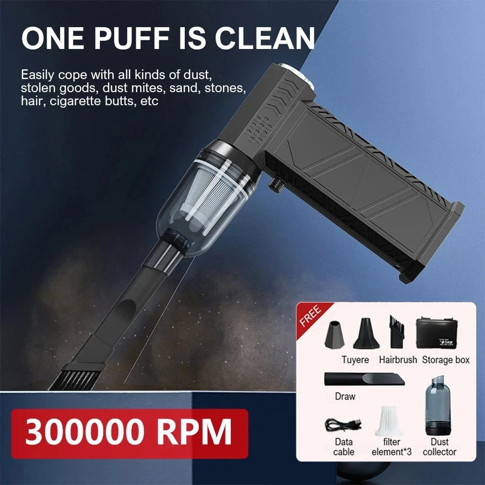X9 Turbo Jet Blower – 300,000 RPM Brushless Air Blower, 58 m/s, 8000mAh Rechargeable Powerful Cleaning Tool - FastZen